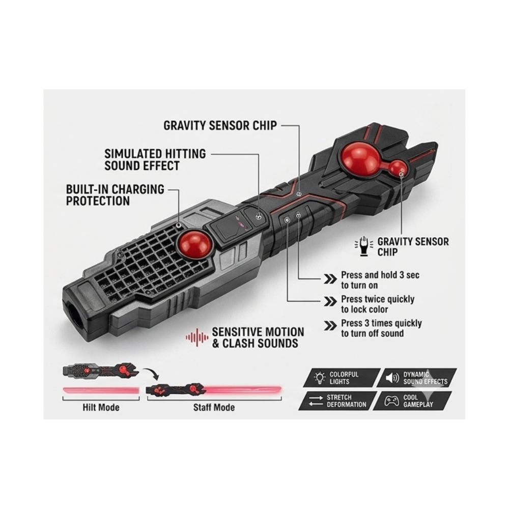 Thunder Flame Dual Blade Pretend Sword