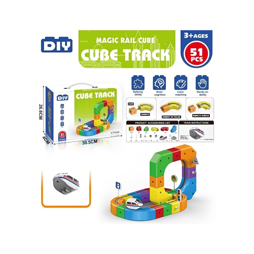 Cube Train Tracks Game