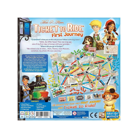 Ticket To Ride First Journey Europe Board game