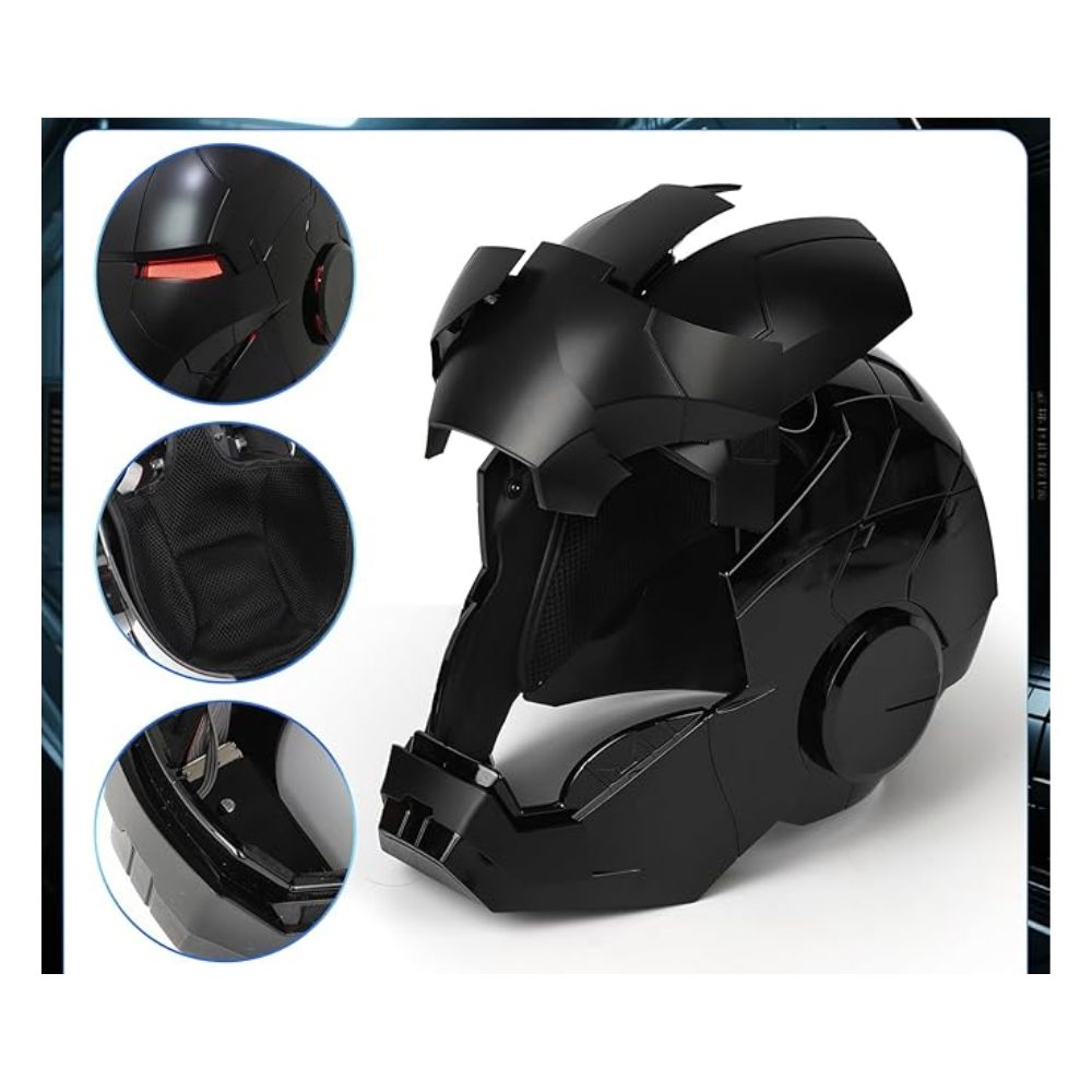 Iron-Man MK 5 Black Wearable Electronic Helmet: Voice & Remote Controlled
