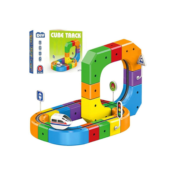 Cube Train Tracks Game
