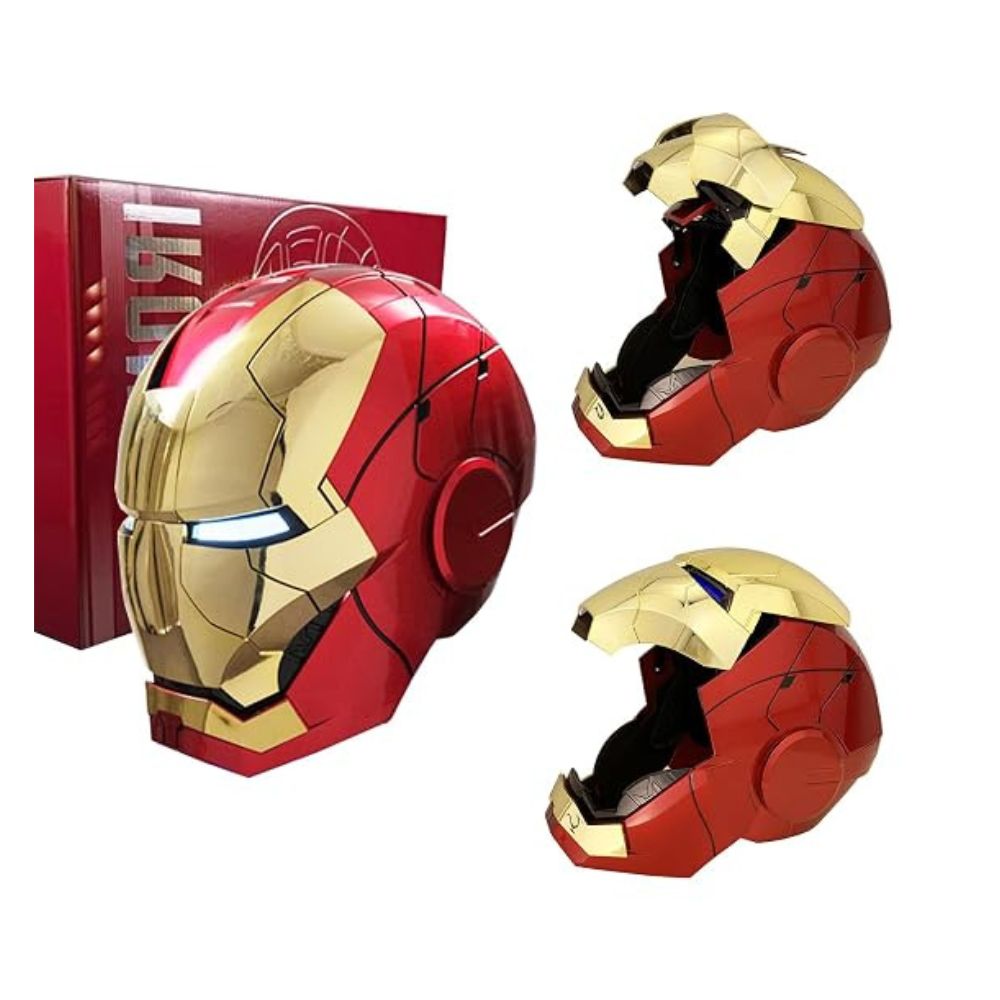 Iron-Man MK 5 Wearable Electronic Helmet: Voice & Remote Controlled