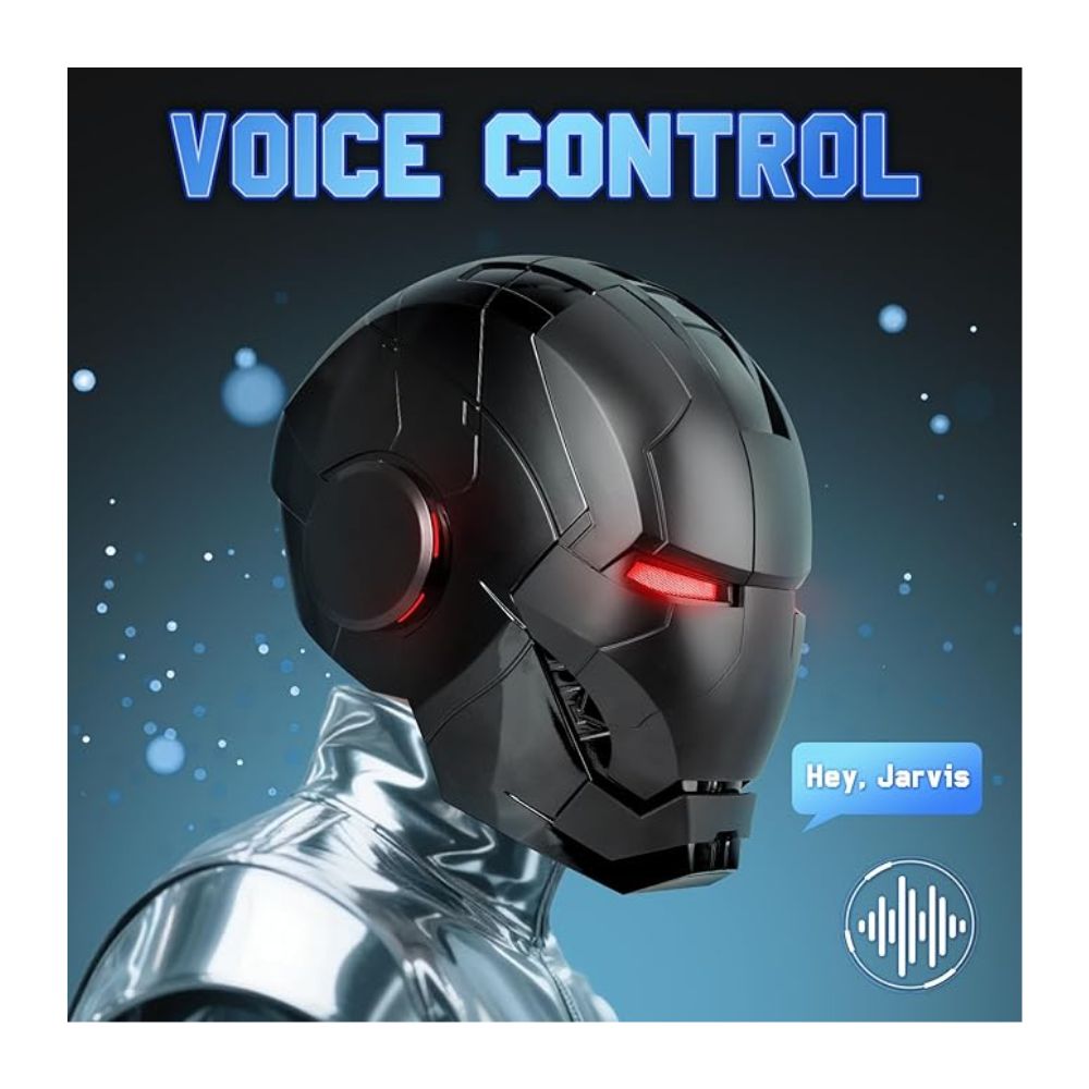 Iron-Man MK 5 Black Wearable Electronic Helmet: Voice & Remote Controlled