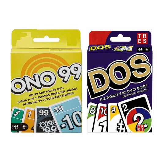 ONO 99 & UNO DOS Card Game Combo