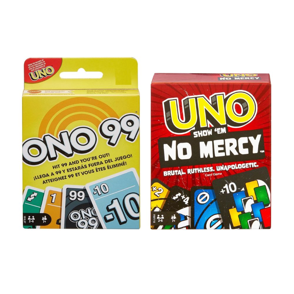 ONO 99 & UNO No Mercy Card Game Combo