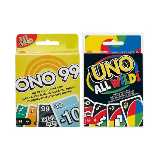 ONO 99 & UNO All Wild Card Game Combo
