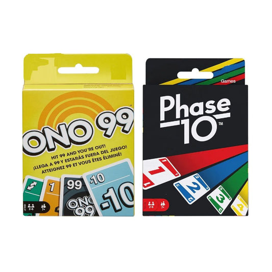 ONO 99 & Phase 10 Black Card Game Combo