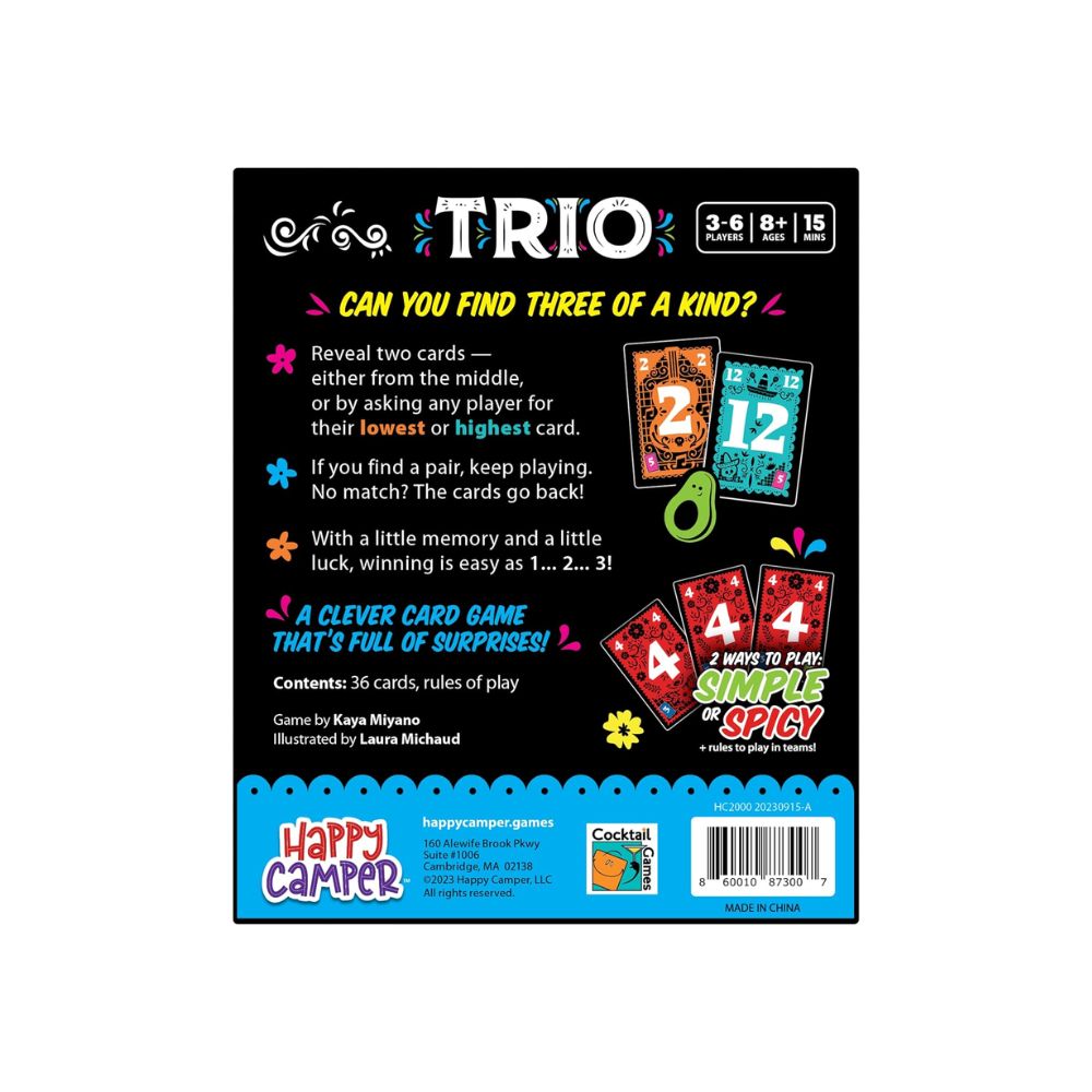 Trio Card Game