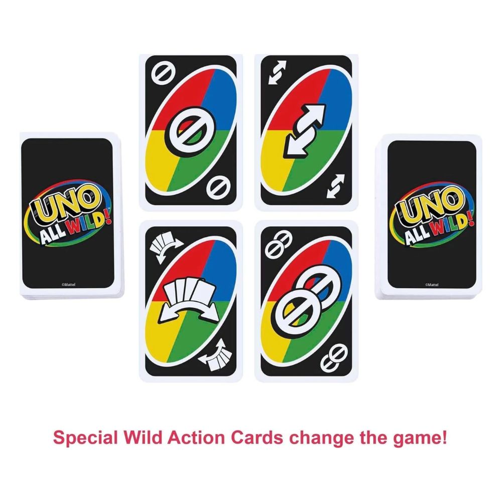 Uno Flex & Uno All Wild Combo Card Game