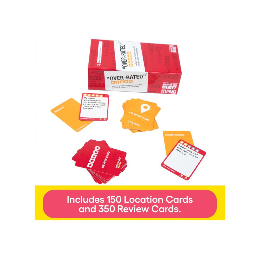 Over-Rated Card Game