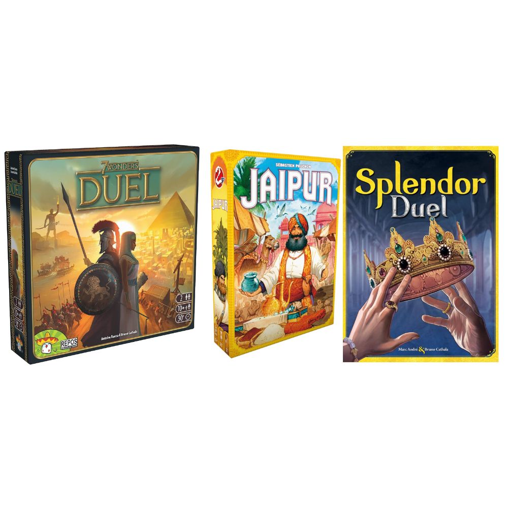 Ultimate Couples Game Night – 7 Wonders Duel + Splendor Duel + Jaipur