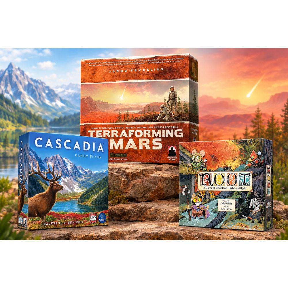 Premium Strategy Collection Terraforming Mars + Cascadia + Root