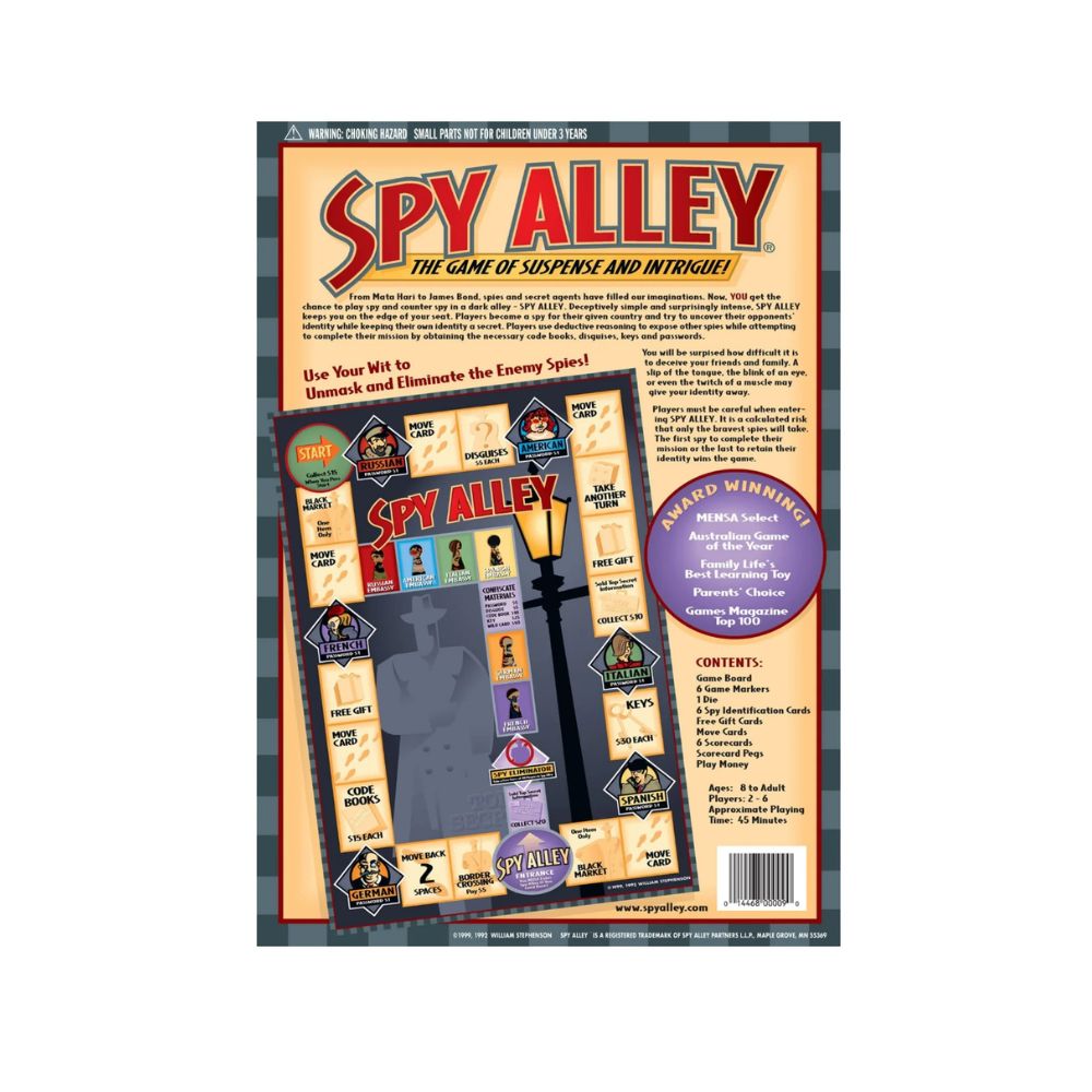 Spy Alley Board Game