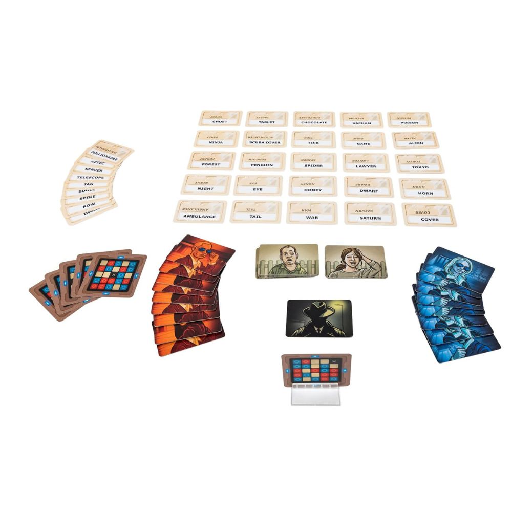 Ultimate Mystery & Deduction Combo – Codenames + Mafia Vendetta + Cluedo Suspect