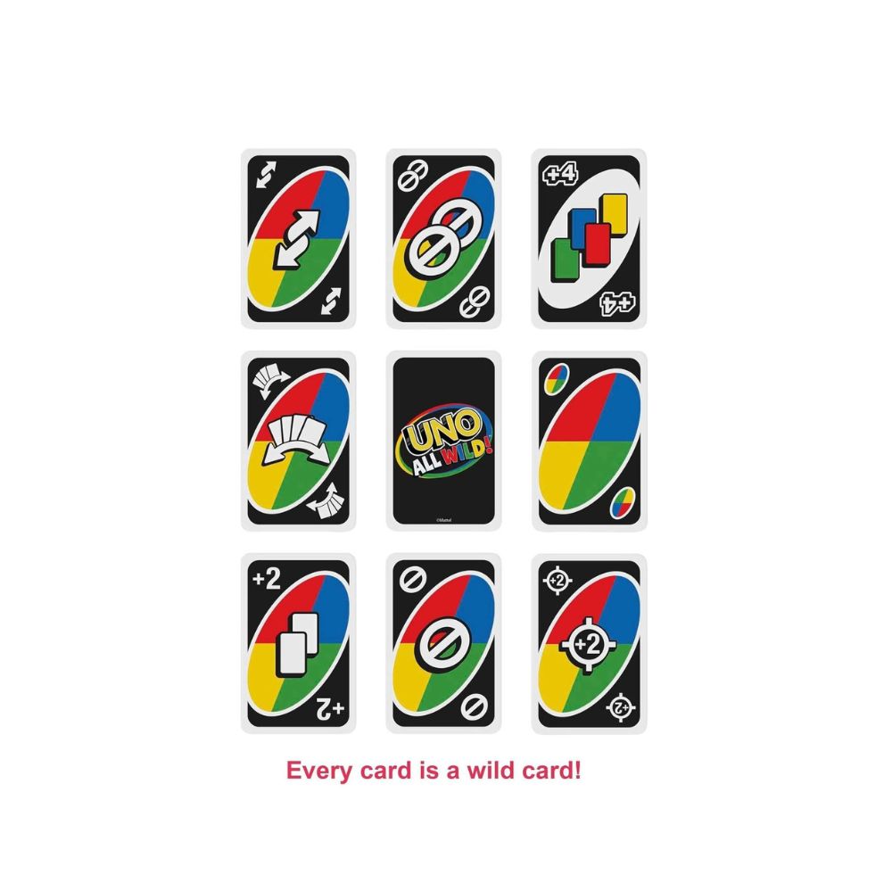 ONO 99 & UNO All Wild Card Game Combo