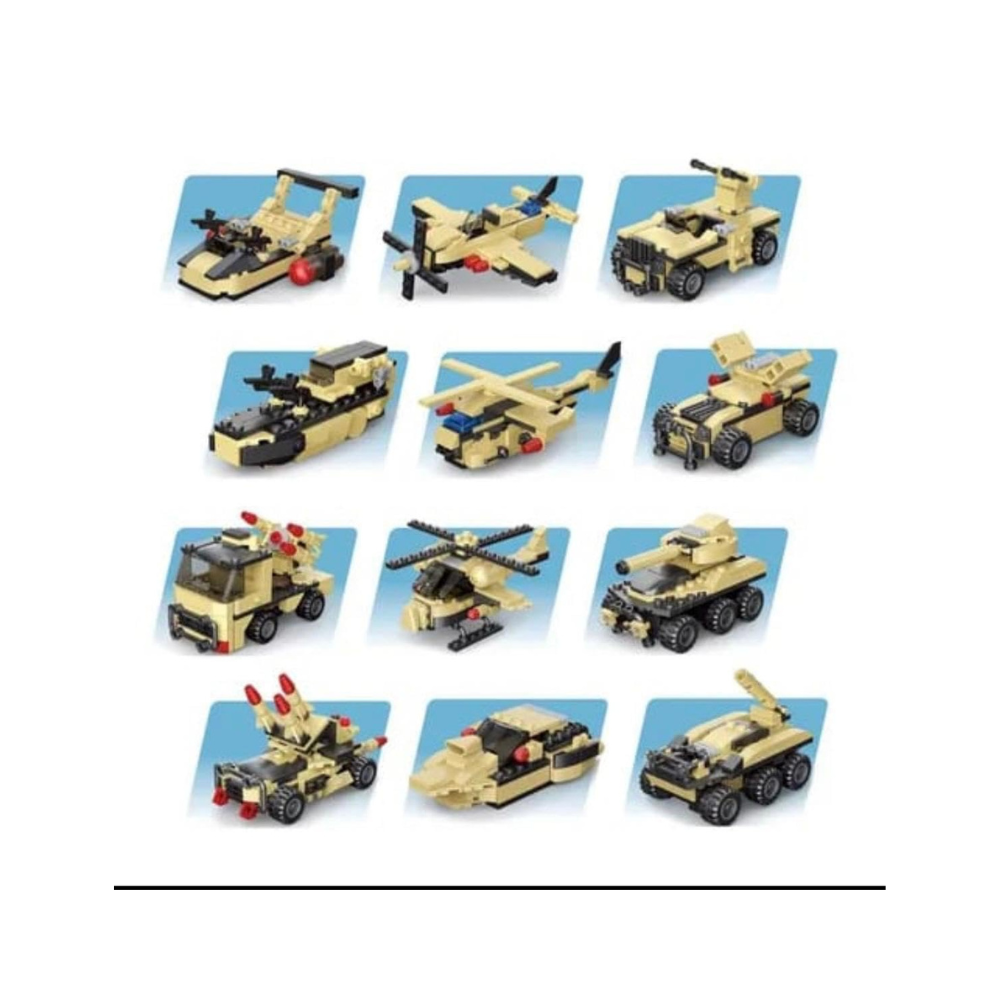 13 in 1 Tank Construction Blocks
